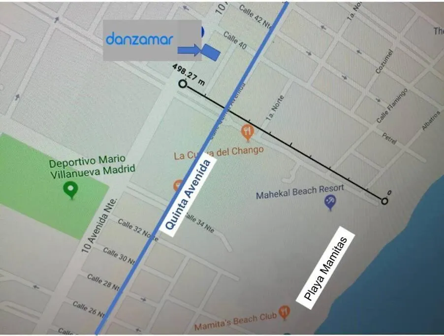 Apartment Danzamar 1B With Pool & Rooftop Near Mamitas Beach Playa del Carmen