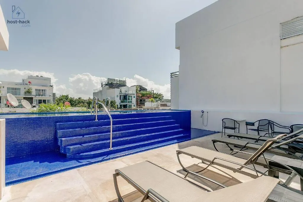 Danzamar 1B With Pool & Rooftop Near Mamitas Beach Playa del Carmen 0*,  Mexico