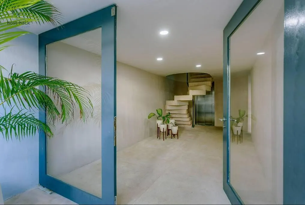 Danzamar 1B With Pool & Rooftop Near Mamitas Beach Playa del Carmen Apartment