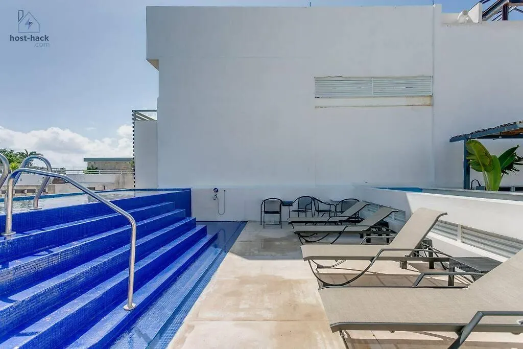 Danzamar 1B With Pool & Rooftop Near Mamitas Beach Playa del Carmen 0*,  Mexico