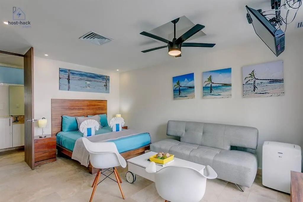 Danzamar 1B With Pool & Rooftop Near Mamitas Beach Playa del Carmen